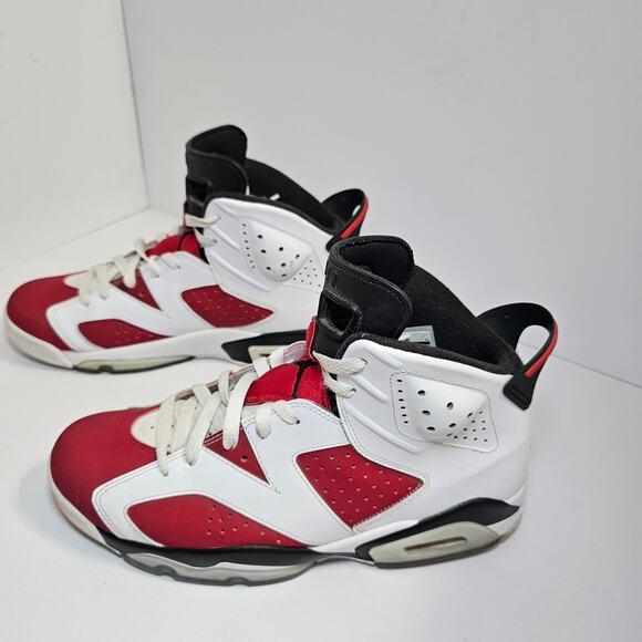 Size 10.5 - Vintage Nike Air Jordan 6 Retro OG Mid Carmine white red 2014 Retro - Picture 2 of 12